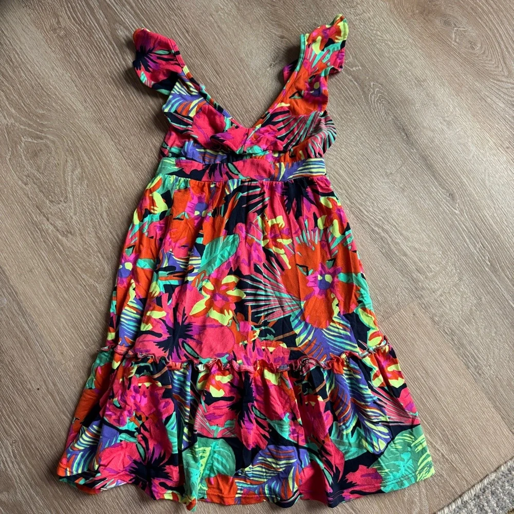 Maaji girls true love conquerer dress tropical floral 10 - Picture 3 of 8